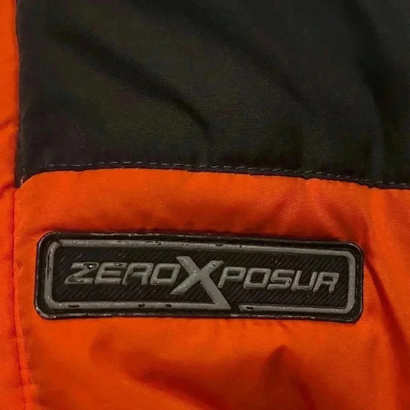 Zero exposure, Orange and gray, winter jacket. Boys reflective warm - Picture 5 of 7